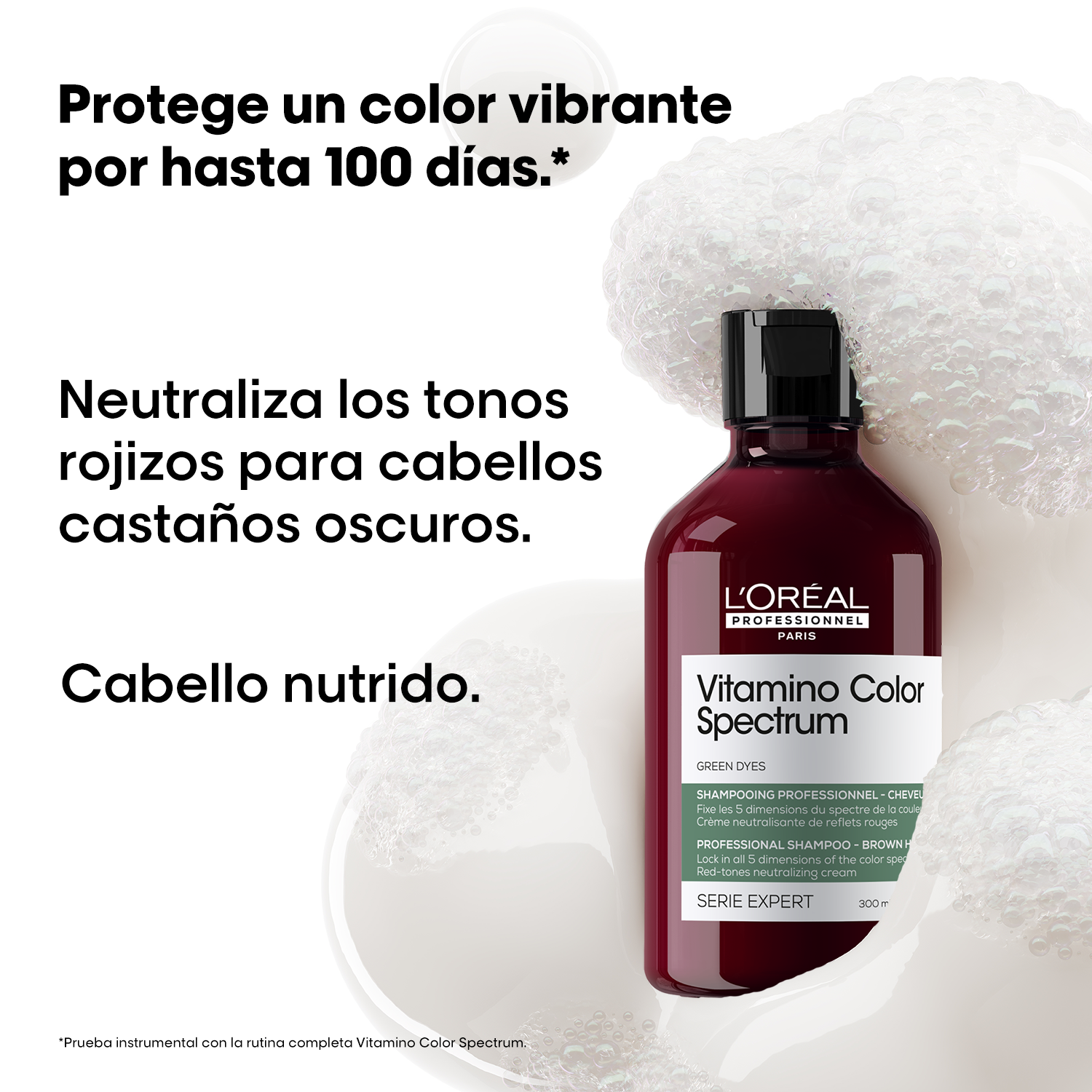 L'OREAL PROFESSIONNEL SE SPECTRUM GREEN SHAMPOO (SHAMPOO NEUTRALIZADOR PARA TONOS CASTAÑOS OSCUROS)
